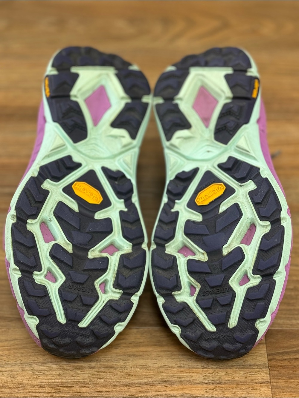 HOKA Mafate Speed 4 Women’s 8 Trail Running Shoes Purple Mint Vibram 1131056 - Picture 7 of 9